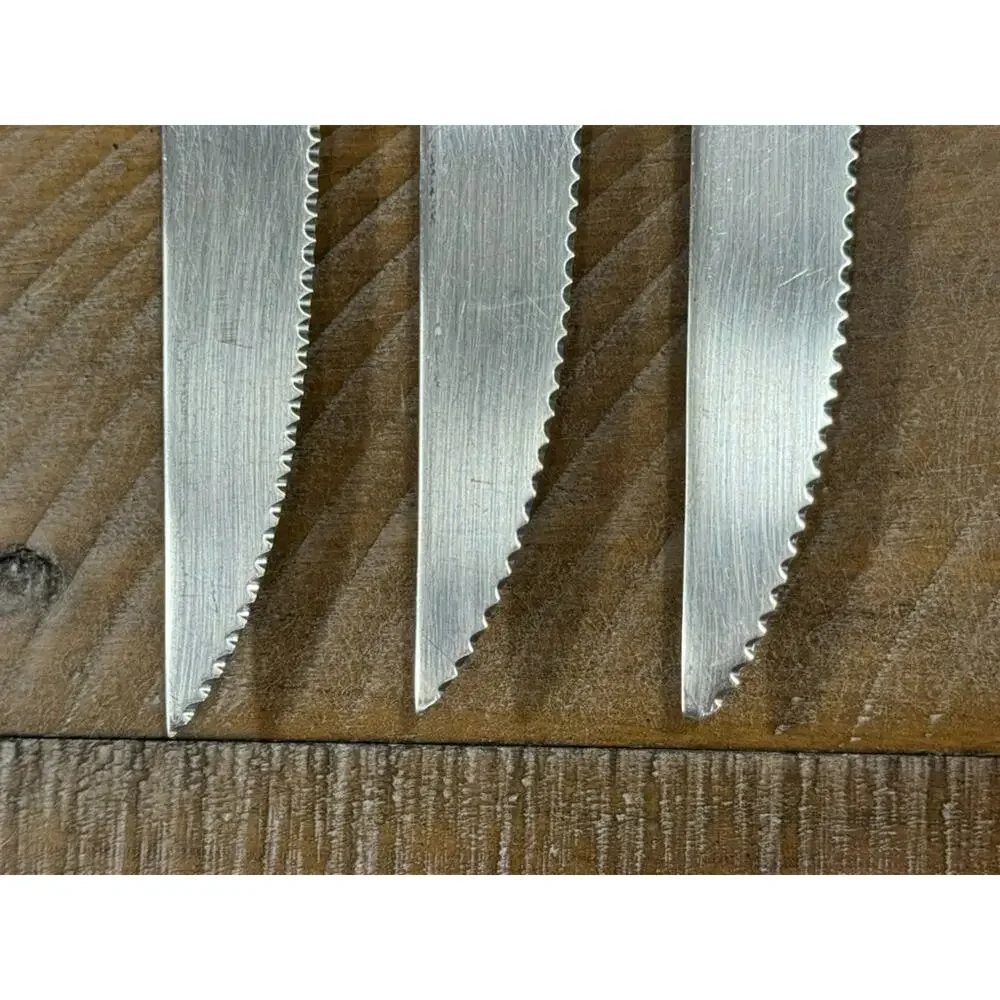 3 ROBERT WELCH Steak Knives - 18/10 SATIN - 9 1/4